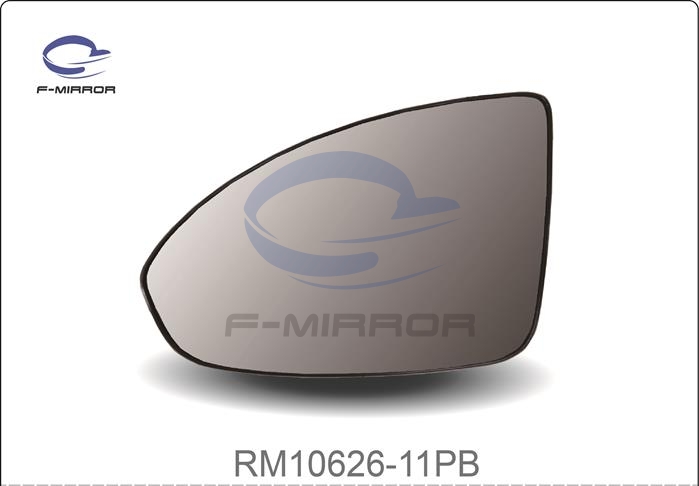 DOOR MIRROR GLASS W/PLATE