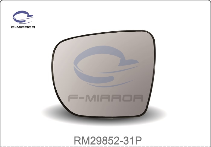 DOOR MIRROR GLASS W/PLATE