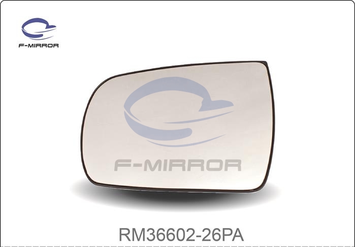 DOOR MIRROR GLASS W/PLATE
