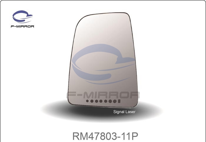 DOOR MIRROR GLASS W/PLATE