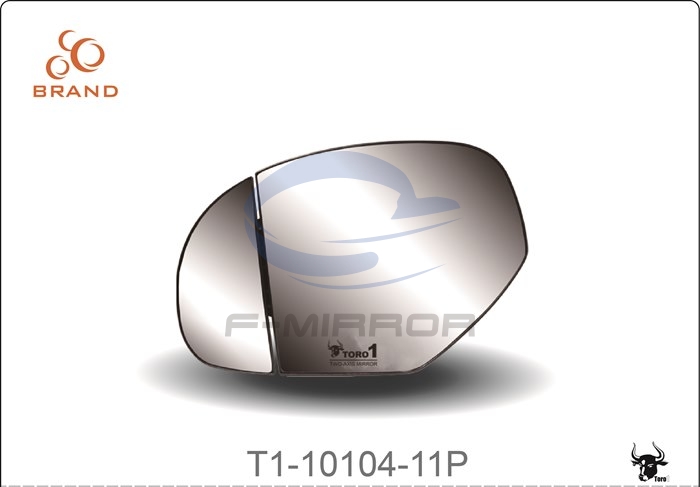 TORO1 TWO-AXIS MIRROR GLASS W/PLATE,OE STYLE FITTING