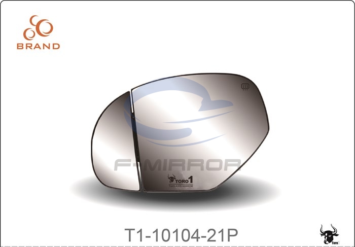 TORO1 TWO-AXIS MIRROR GLASS W/PLATE,OE STYE FITTING