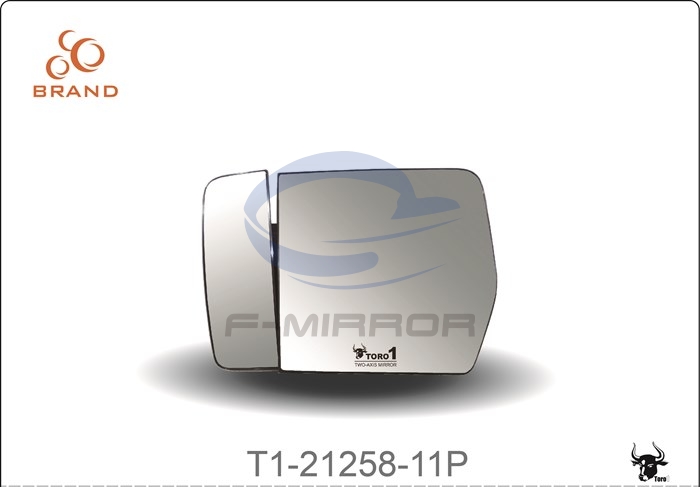 TORO1 TWO-AXIS MIRROR GLASS W/PLATE,OE STYLE FITTING
