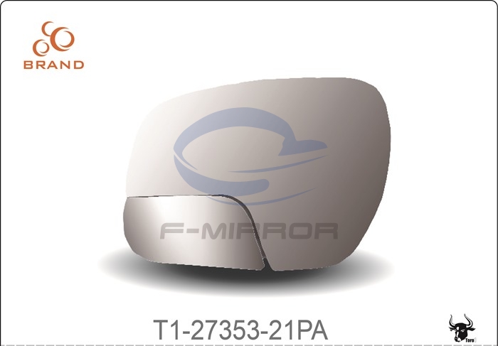 TORO1 TWO-AXIS MIRROR GLASS W/PLATE, OE STYLE FITTING