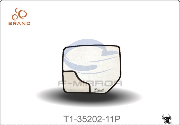 TORO1 TWO-AXIS MIRROR GLASS W/PLATE,OE STYLE FITTING