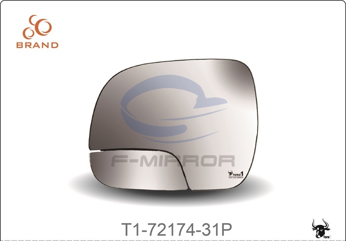 TORO1 TWO-AXIS MIRROR, VERSION 3 MIRROR GLASS W/PLATE, OE STYLE FITTING