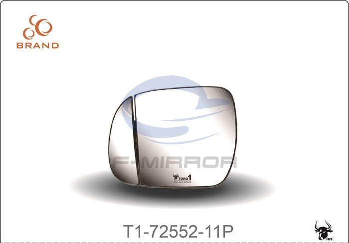 TORO1 TWO-AXIS MIRROR GLASS W/PLATE,OE STYLE FITTING